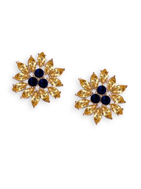 

Foxy Sperks Gold-Toned Floral Studs