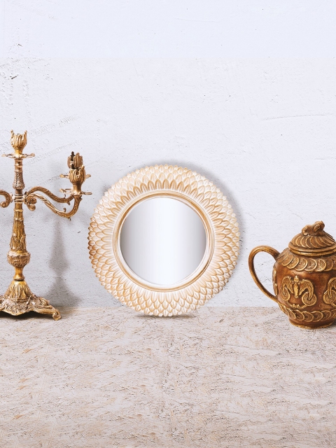 

Art Street Gold-Toned Plastic Wall Mirror