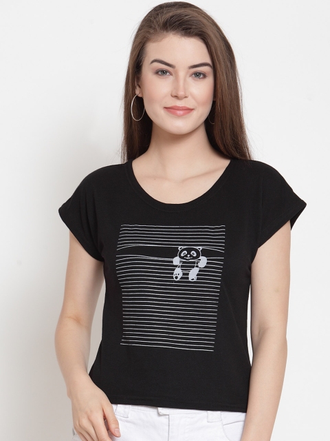 

Everlush Women Black Printed Top