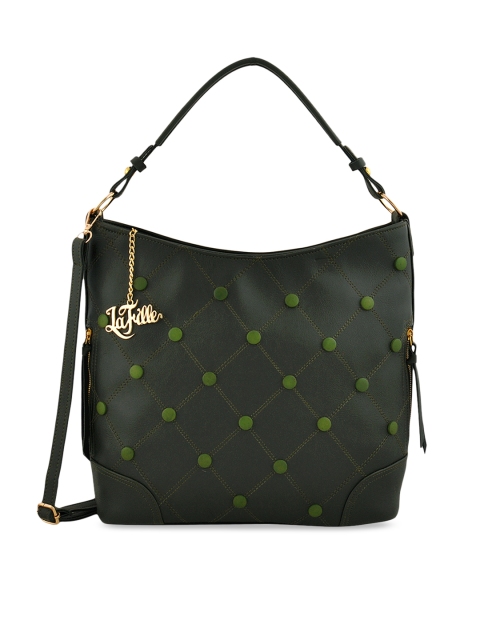 

LaFille Green Textured Hobo Bag
