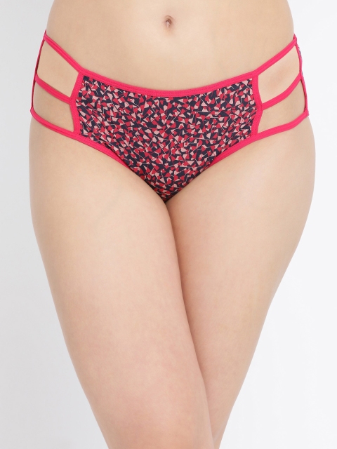 

Clovia Women Blue & Red Printed Hipster Briefs PN3236P08XL