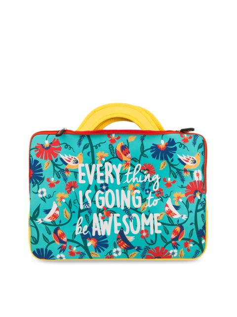 

Chumbak Unisex Blue & Red Printed Laptop Sleeve