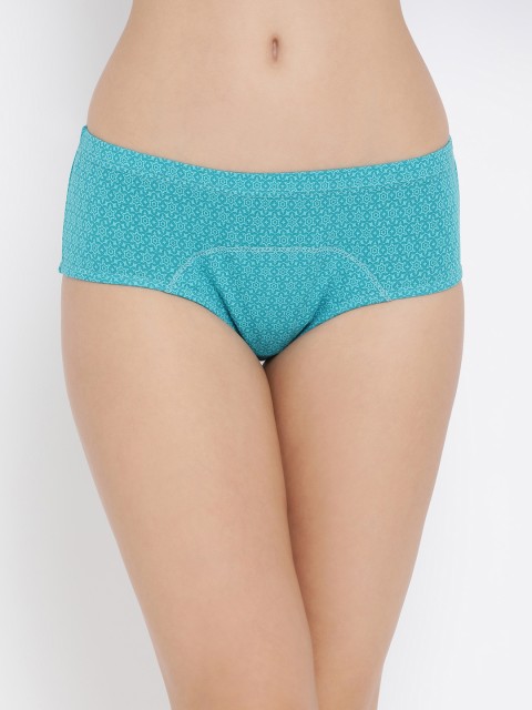 

Clovia Women Blue Printed Period Briefs PN2986P03XL
