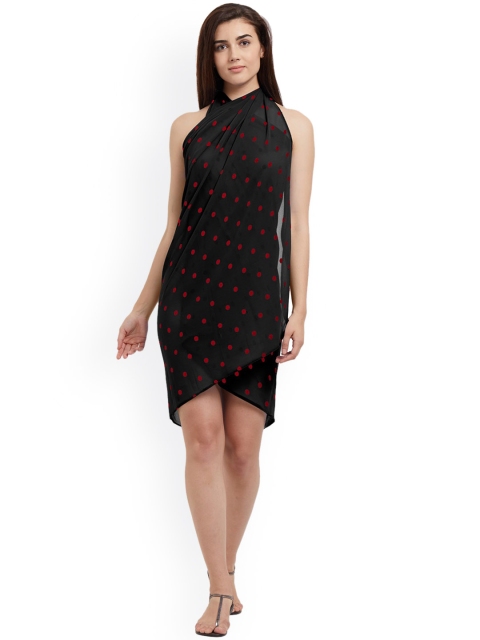 

Mirchi Fashion Women Black Polka Dot Print Sarong