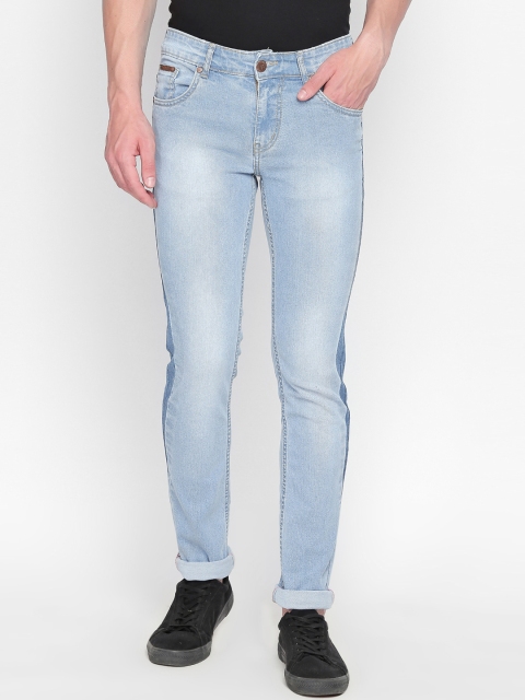 

BOLTS and BARRELS Men Blue Slim Fit Low-Rise Clean Look Jeans