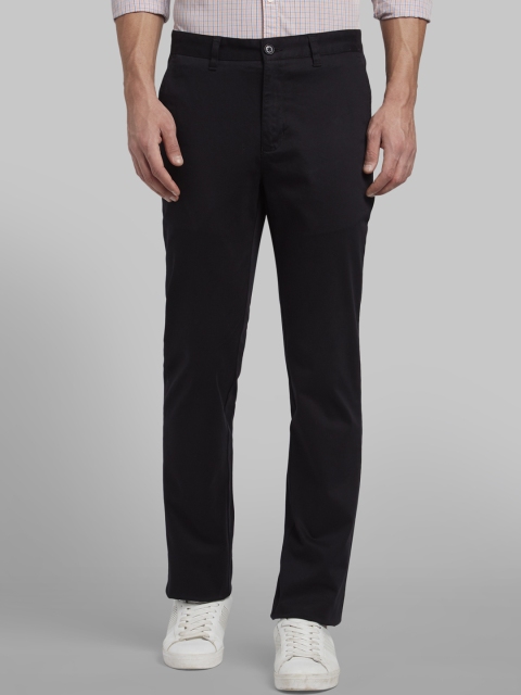 

Parx Men Black Slim Fit Solid Regular Trousers