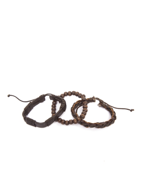 

JEWEL JUNCTION Brown Leather Multistrand Bracelet