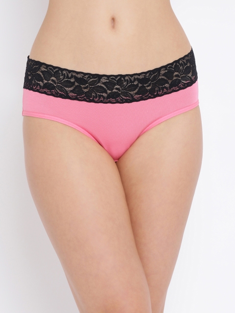 

Clovia Women Pink Solid Bikini Briefs PN3243P22XL
