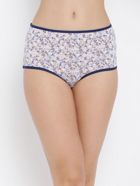 

Clovia Women Pink & Blue Printed Hipster Briefs PN3242P22XL