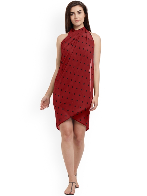 

Mirchi Fashion Women Red Polka Dot Printed Sarong