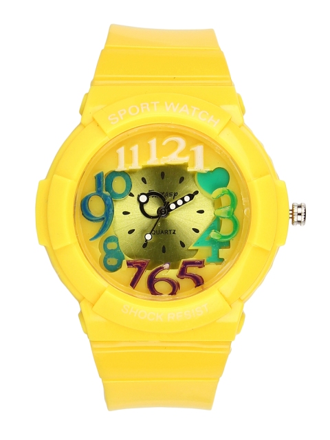 

Fantasy World Unisex Yellow Analogue Watch FW-9006-YL