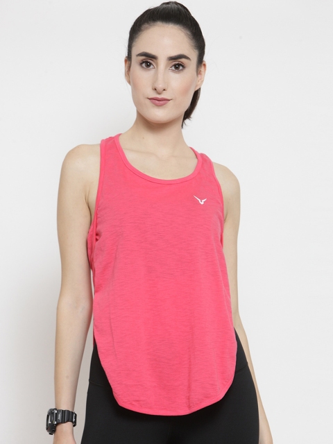 

Invincible Women Pink Solid Tank Top