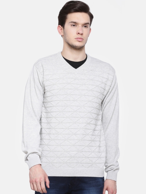 

t-base Men Off-White Self Design Sweater