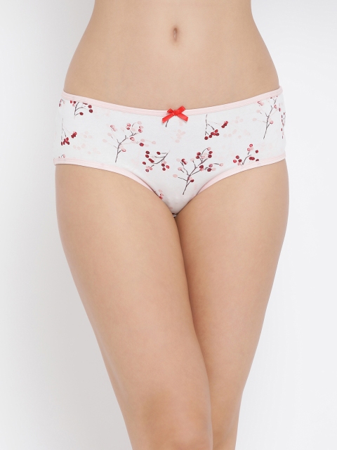 

Clovia Women White Printed Hipster Briefs PN3229P18XL
