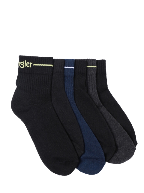 

Wrangler Men Pack of 6 Solid Assorted Ankle-Length Socks