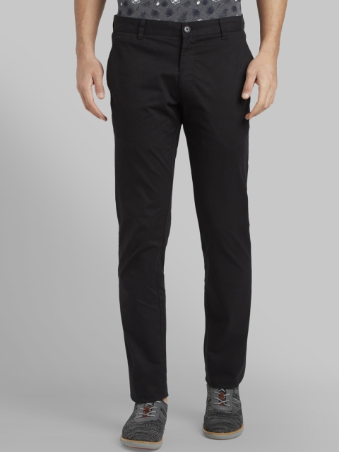 

Parx Men Black Tapered Fit Solid Regular Trousers