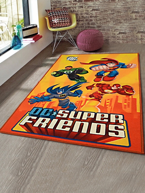 

Saral Home Multicoloured Printed Anti-Skid Carpet, Multi