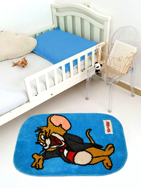 

Saral Home Kids Blue Tom & Jerry Printed Microfibre Anti-Skid Bath Rug