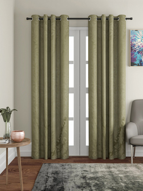 

VRINDA Green Single Door Curtain