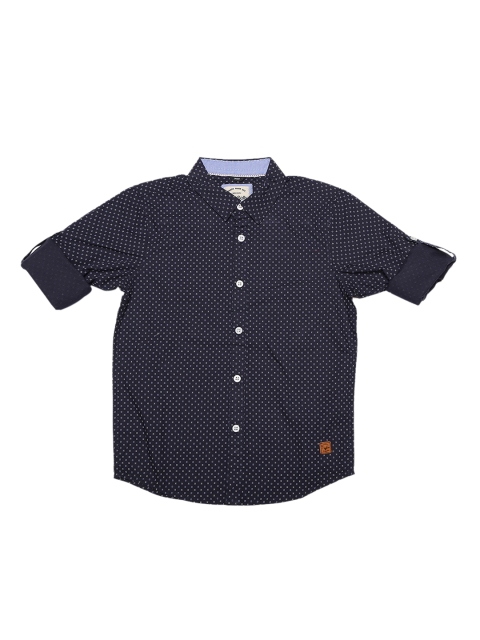 

Allen Solly Junior Boys Navy Blue Regular Fit Printed Casual Shirt