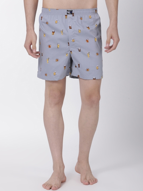 

Urban Dog Men Assorted Printed Pure Cotton Boxers UDBX139