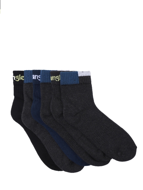 

Wrangler Men Pack of 6 Solid Assorted Ankle-Length Socks