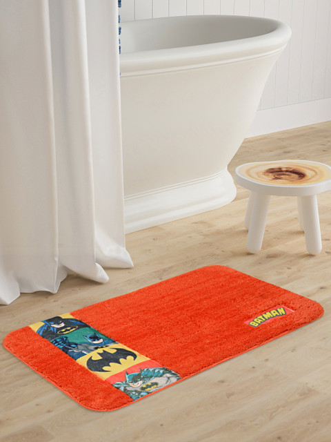 

Saral Home Kids Orange Printed Microfibre Anti-Skid Bath Rug
