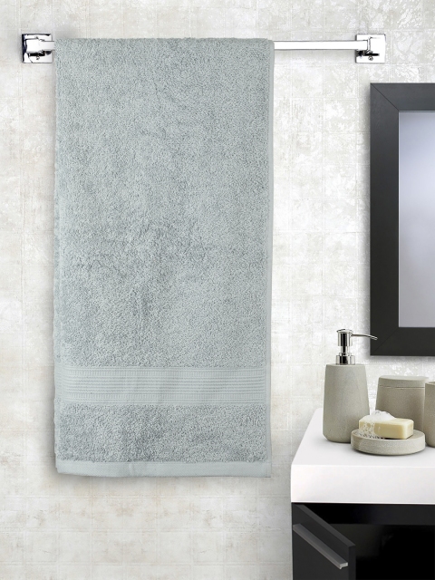 

Trident Unisex Grey Solid 400 GSM Cotton Bath Towel