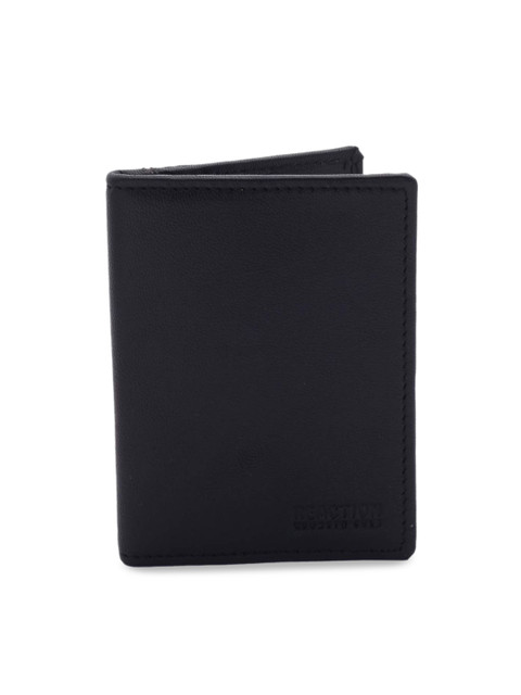 

Kenneth Cole Men Black Solid Two Fold Wallet