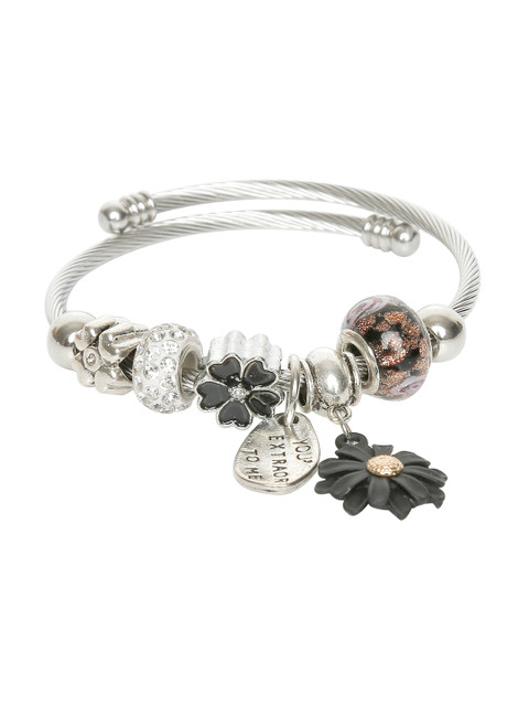 

Moon Dust Silver-Plated Brass Silver-Plated Bangle-Style Bracelet