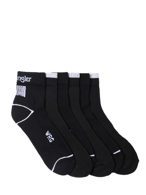 

Wrangler Men Pack of 6 Solid Assorted Ankle-Length Socks