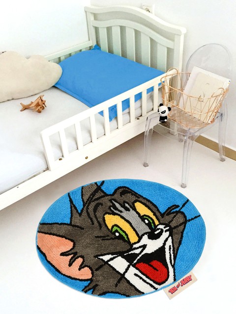 

Saral Home Kids Blue & Grey Tom & Jerry Printed Microfibre Anti-Skid Bath Rug