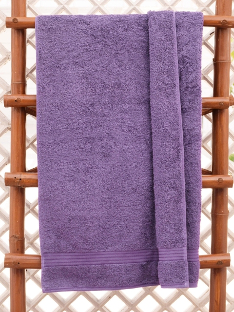 

Avira Home Unisex Purple Solid 600 GSM Cotton Bath Towel