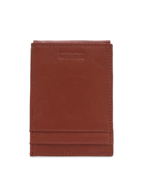 

Kenneth Cole Men Brown Solid Two Fold Wallet