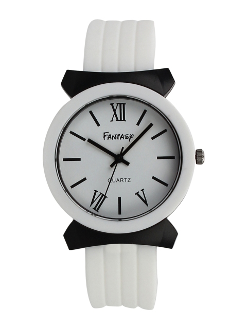

Fantasy World Unisex White & Black Analogue Watch FW-9002-WH