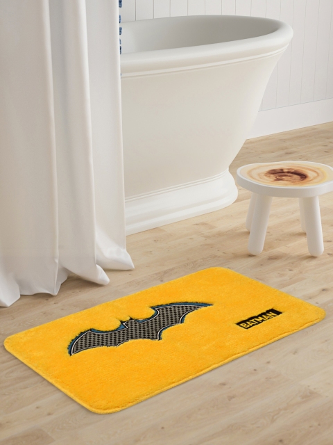

Saral Home Kids Yellow Batman Printed Microfibre Anti-Skid Bath Rug