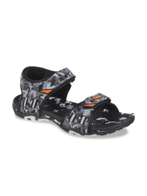 

Yuuki Men Black & Grey Sports Sandals