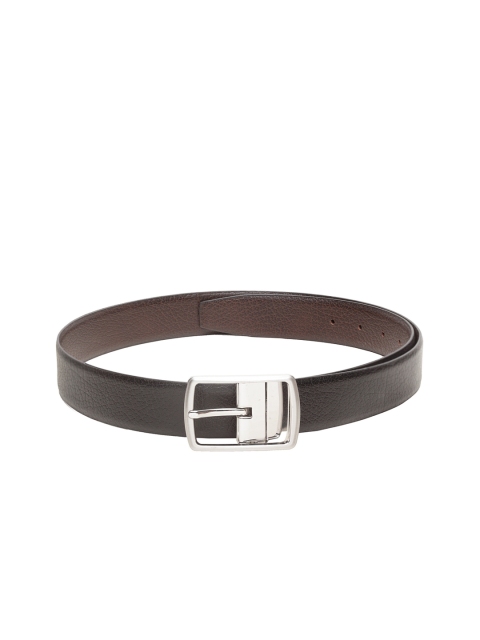 

Teakwood Leathers Men Black Leather Solid Belt
