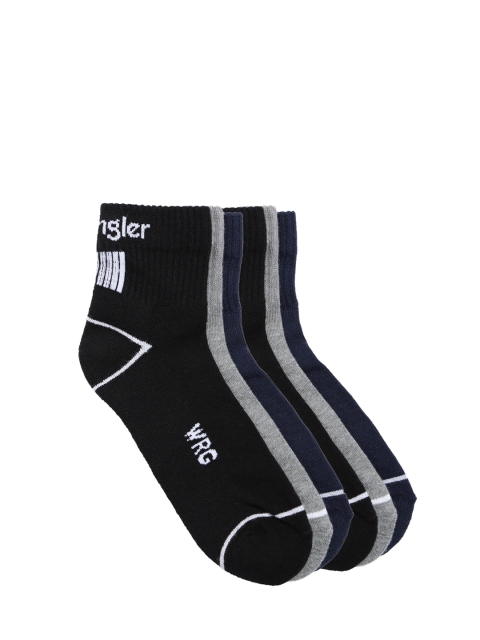 

Wrangler Men Pack of 6 Solid Assorted Ankle-Length Socks