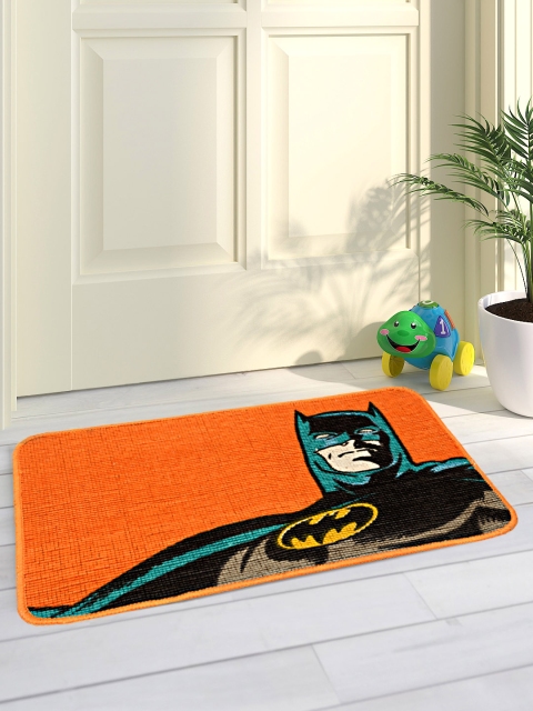 

Saral Home Orange Batman Printed Jute-Cotton Anti-Skid Doormat