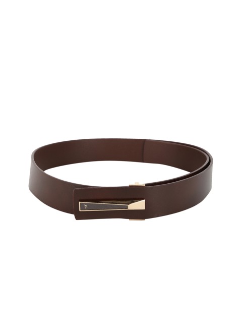 

Van Heusen Men Brown Solid Leather Belt