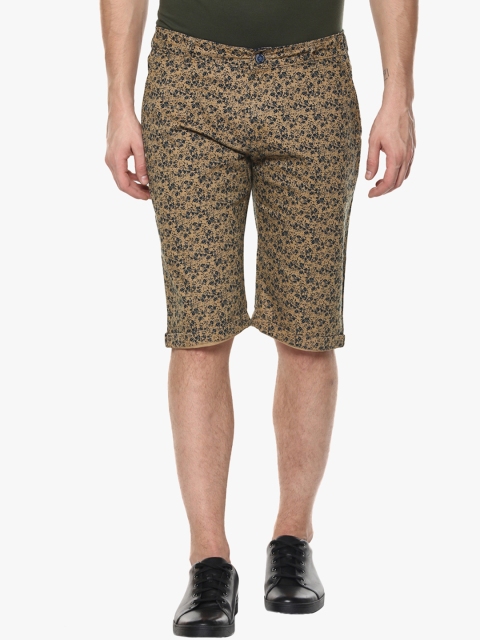 

Crimsoune Club Men Brown Printed Slim Fit Regular Shorts
