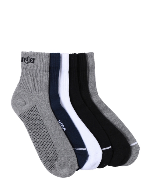 

Wrangler Men Pack of 6 Solid Assorted Ankle-Length Socks