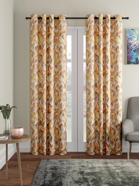 

Soumya Rust Orange Single Door Curtain