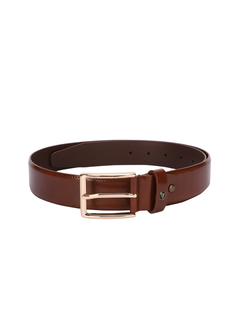 

Van Heusen Men Brown Textured Leather Belt
