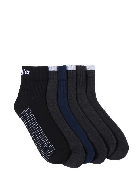 

Wrangler Men Pack of 6 Solid Assorted Ankle-Length Socks