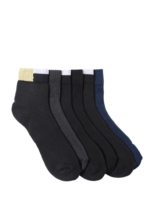

Wrangler Men Pack of 6 Solid Assorted Ankle-Length Socks