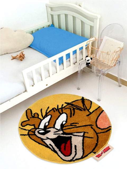 

Saral Home Kids Brown & Yellow Tom & Jerry Printed Microfibre Anti-Skid Bath Rug