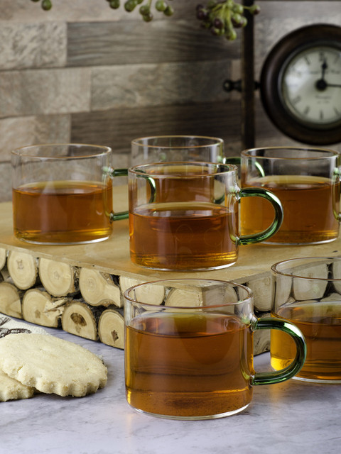 

GOODHOMES Set of 6 Transparent Solid Glass Set