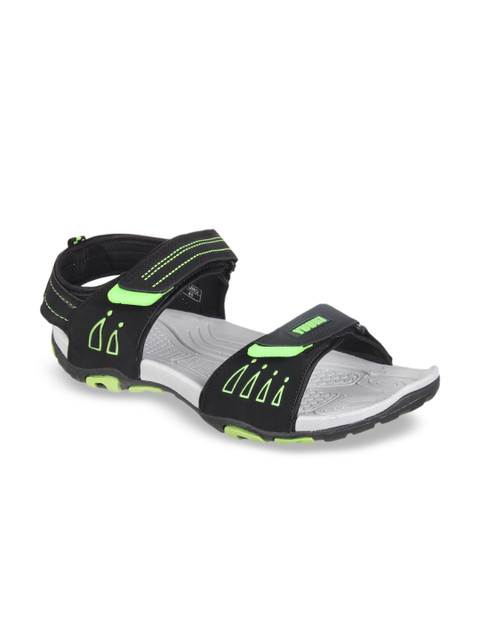

Yuuki Men Black & Grey Sports Sandals